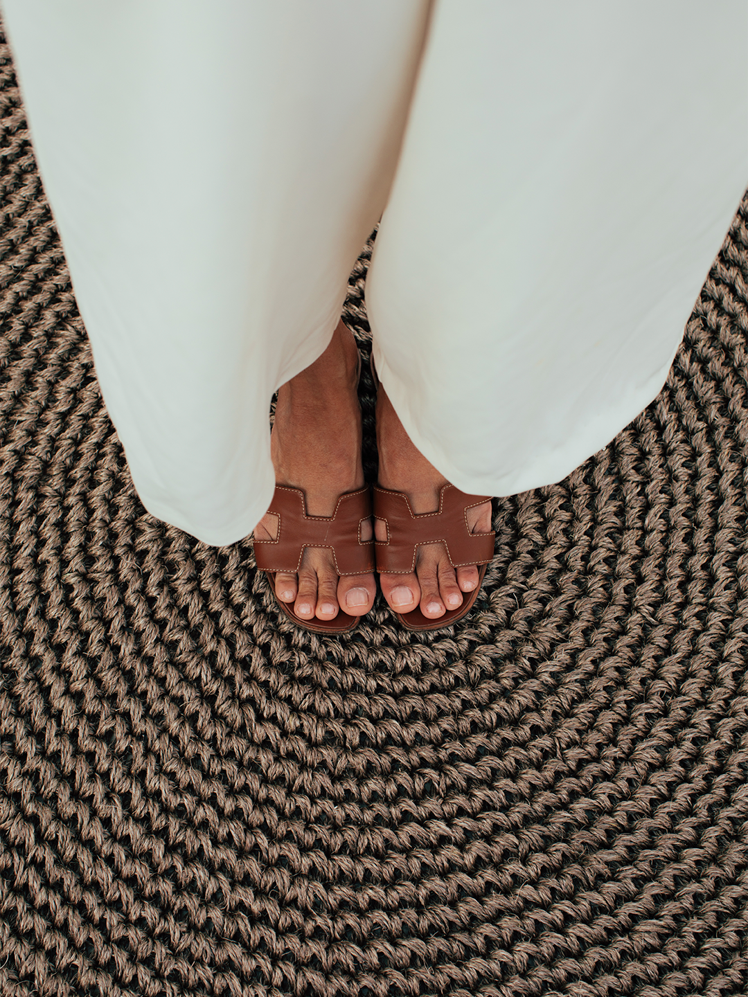 Tapete de Sisal Abaeté em Fibra Natural Redondo